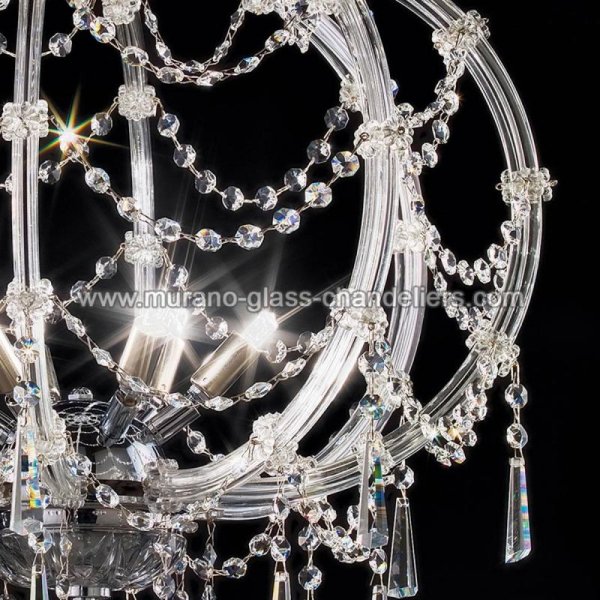 MURANO GLASS CHANDELIERSۥꥢͥ󥬥饹ǥꥢ6MODIGLIANIסW530H660mm