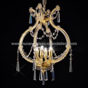 【MURANO GLASS CHANDELIERS】イタリア・ヴェネチアンガラスシャンデリア4灯「MODIGLIANI」（W320×H400mm）<img class='new_mark_img2' src='https://img.shop-pro.jp/img/new/icons1.gif' style='border:none;display:inline;margin:0px;padding:0px;width:auto;' />