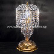 【MURANO GLASS CHANDELIERS】イタリア・ヴェネチアンガラステーブルライト1灯「SIGNORINI」（W250×H500mm）<img class='new_mark_img2' src='https://img.shop-pro.jp/img/new/icons1.gif' style='border:none;display:inline;margin:0px;padding:0px;width:auto;' />