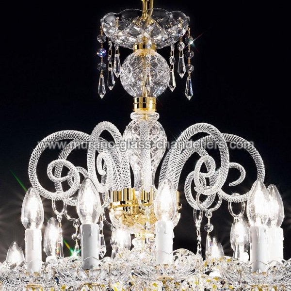 MURANO GLASS CHANDELIERSۥꥢͥ󥬥饹ǥꥢ16SIGNORINIסW940H800mm