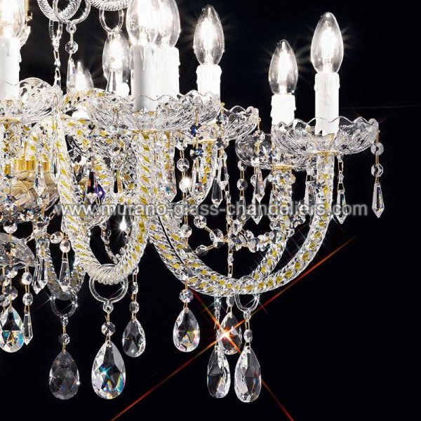 MURANO GLASS CHANDELIERSۥꥢͥ󥬥饹ǥꥢ16SIGNORINIסW940H800mm