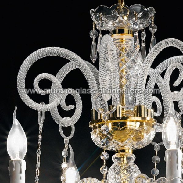 MURANO GLASS CHANDELIERSۥꥢͥ󥬥饹ǥꥢ6SIGNORINIסW640H610mm