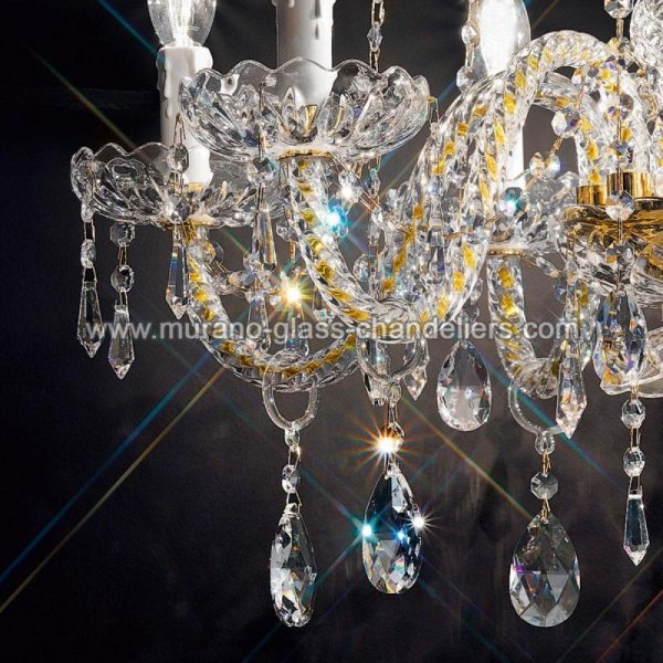 MURANO GLASS CHANDELIERSۥꥢͥ󥬥饹ǥꥢ6SIGNORINIסW640H610mm