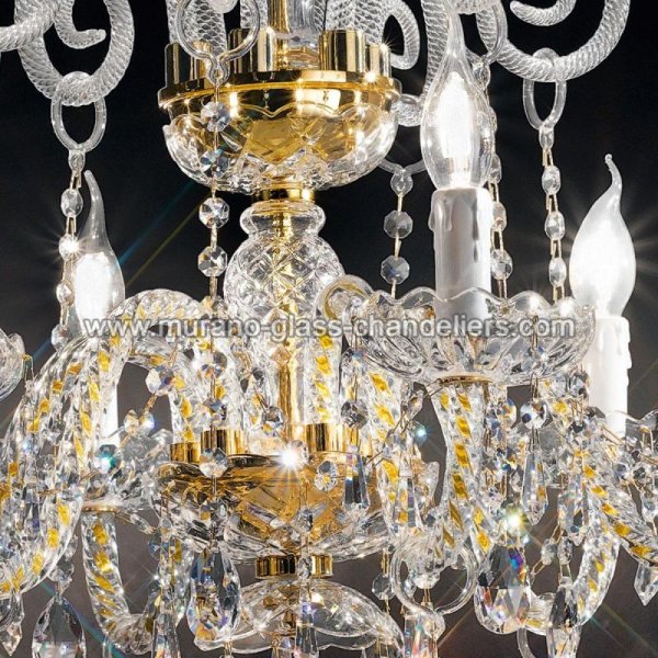 MURANO GLASS CHANDELIERSۥꥢͥ󥬥饹ǥꥢ6SIGNORINIסW640H610mm