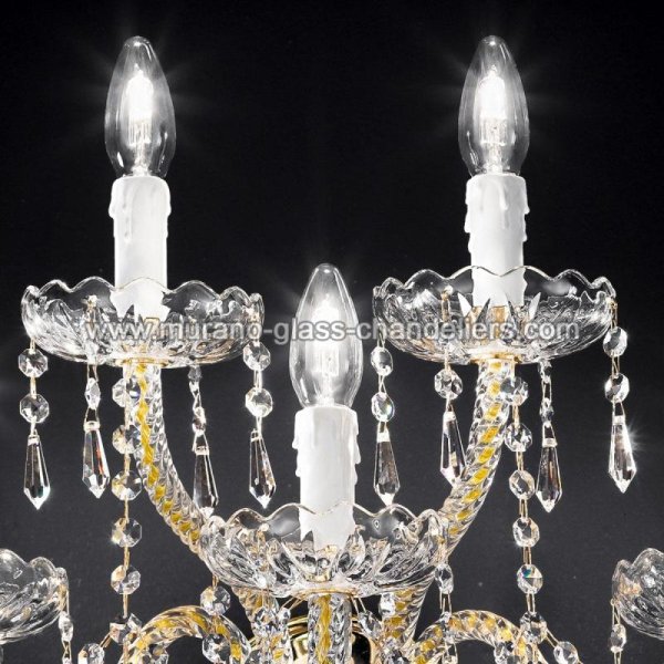 MURANO GLASS CHANDELIERSۥꥢͥ󥬥饹饤5SIGNORINIסW500D320H400mm