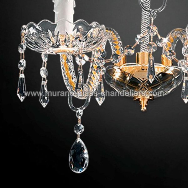 MURANO GLASS CHANDELIERSۥꥢͥ󥬥饹饤2SIGNORINIסW350D250H340mm