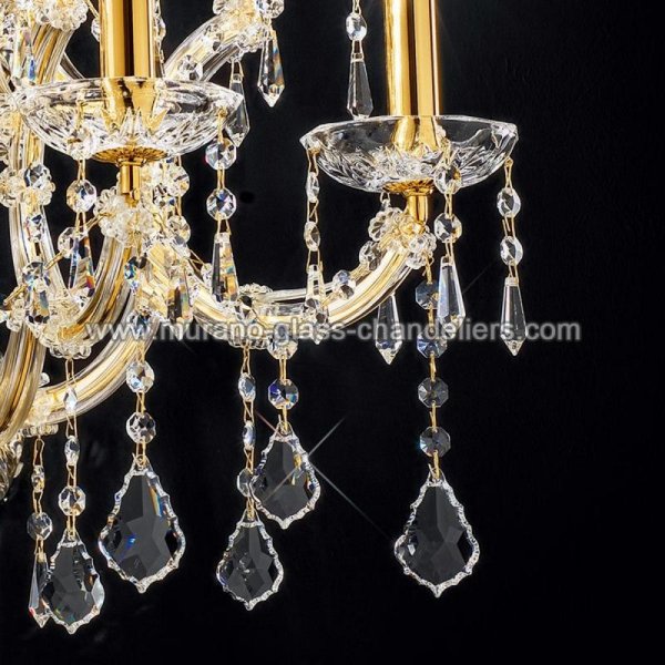 MURANO GLASS CHANDELIERSۥꥢͥ󥬥饹饤7SPILIMBERGOסW430D400H470mm