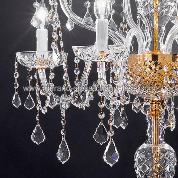 MURANO GLASS CHANDELIERSۥꥢͥ󥬥饹ե饤8VERONESEסW690H1900mm