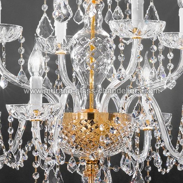 MURANO GLASS CHANDELIERSۥꥢͥ󥬥饹ե饤8VERONESEסW690H1900mm