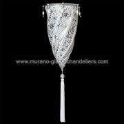 【MURANO GLASS CHANDELIERS】イタリア・ヴェネチアンガラスウォールライト1灯「DAMASCO」（W180×D120×H570mm）<img class='new_mark_img2' src='https://img.shop-pro.jp/img/new/icons1.gif' style='border:none;display:inline;margin:0px;padding:0px;width:auto;' />