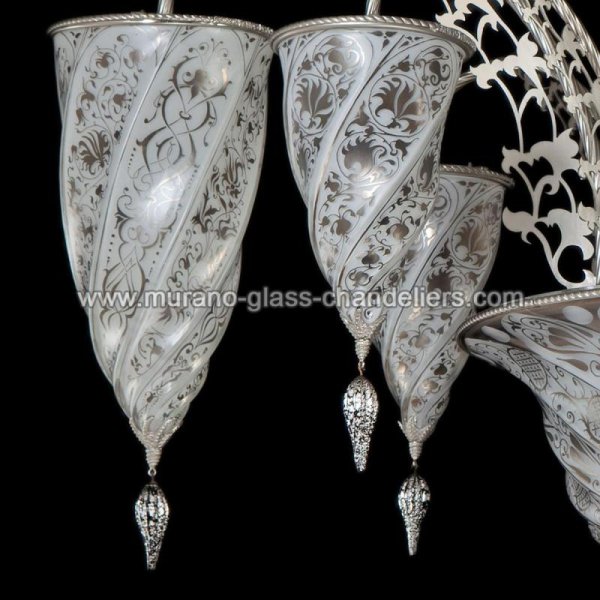 MURANO GLASS CHANDELIERSۥꥢͥ󥬥饹ǥꥢ9GIZAסW1000H850mm