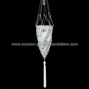 【MURANO GLASS CHANDELIERS】イタリア・ヴェネチアンガラスシャンデリア1灯「ISTANBUL」（W180×H1170mm）<img class='new_mark_img2' src='https://img.shop-pro.jp/img/new/icons1.gif' style='border:none;display:inline;margin:0px;padding:0px;width:auto;' />