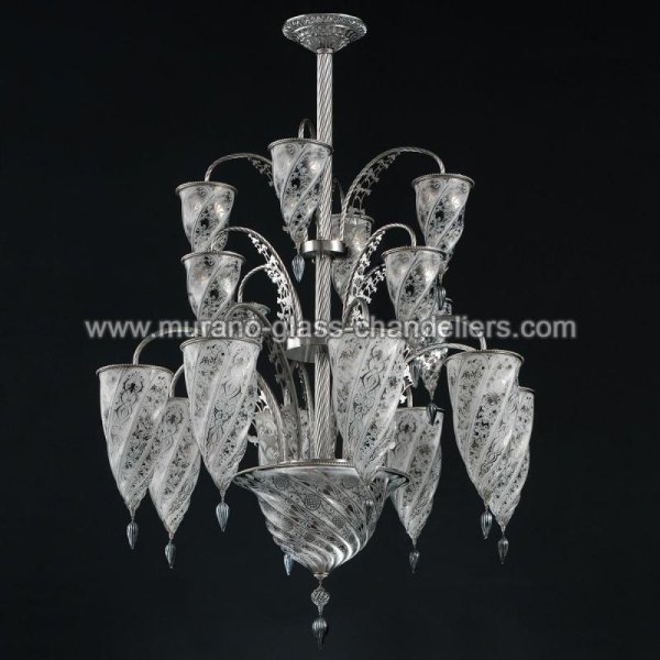 MURANO GLASS CHANDELIERSۥꥢͥ󥬥饹ǥꥢ17LUXORסW1000H1000mm