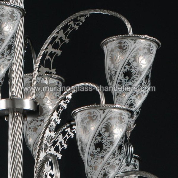 MURANO GLASS CHANDELIERSۥꥢͥ󥬥饹ǥꥢ17LUXORסW1000H1000mm