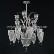 【MURANO GLASS CHANDELIERS】イタリア・ヴェネチアンガラスシャンデリア17灯「LUXOR」（W1000×H1000mm）<img class='new_mark_img2' src='https://img.shop-pro.jp/img/new/icons1.gif' style='border:none;display:inline;margin:0px;padding:0px;width:auto;' />