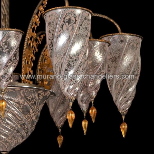 MURANO GLASS CHANDELIERSۥꥢͥ󥬥饹ǥꥢ13MEDINAסW1100H850mm