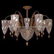 【MURANO GLASS CHANDELIERS】イタリア・ヴェネチアンガラスシャンデリア13灯「MEDINA」（W1100×H850mm）<img class='new_mark_img2' src='https://img.shop-pro.jp/img/new/icons1.gif' style='border:none;display:inline;margin:0px;padding:0px;width:auto;' />