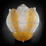 【MURANO GLASS CHANDELIERS】イタリア・ヴェネチアンガラスウォールライト3灯「ADRIEL」（W360×D170×H360mm）<img class='new_mark_img2' src='https://img.shop-pro.jp/img/new/icons1.gif' style='border:none;display:inline;margin:0px;padding:0px;width:auto;' />