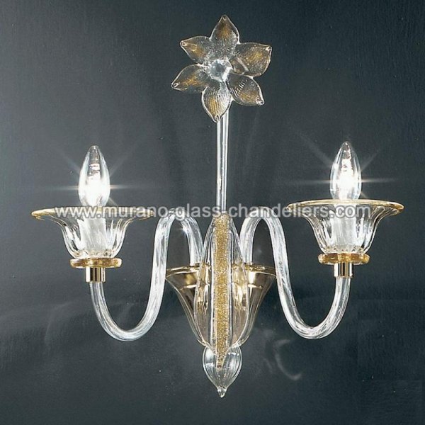 MURANO GLASS CHANDELIERSۥꥢͥ󥬥饹饤2ALLOROסW350D280H400mm