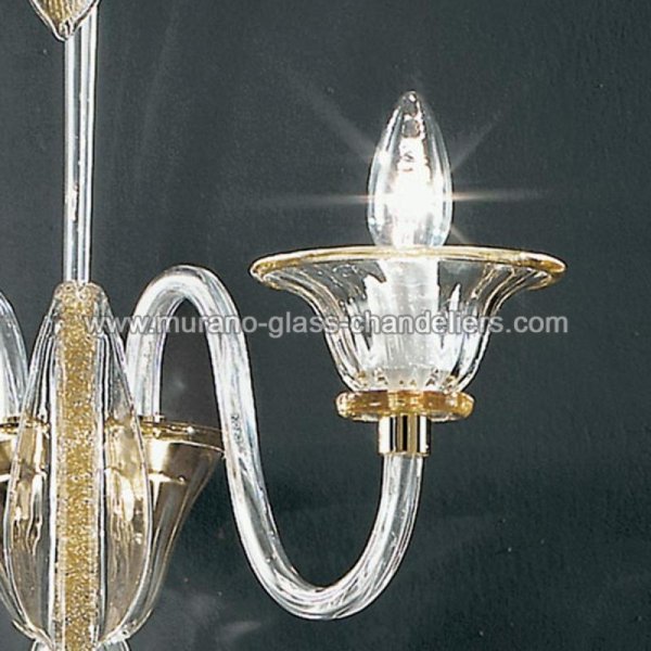 MURANO GLASS CHANDELIERSۥꥢͥ󥬥饹饤2ALLOROסW350D280H400mm