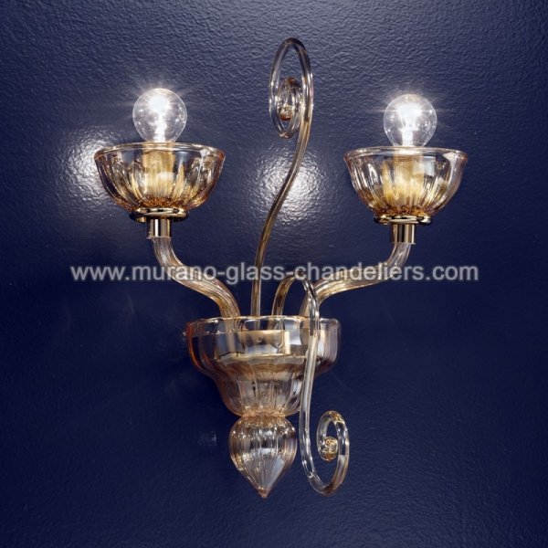 MURANO GLASS CHANDELIERSۥꥢͥ󥬥饹饤2BASSANIOסW400D220H380mm