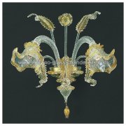 【MURANO GLASS CHANDELIERS】イタリア・ヴェネチアンガラスウォールライト2灯「CANAL GRANDE」（W450×D300×H450mm）<img class='new_mark_img2' src='https://img.shop-pro.jp/img/new/icons1.gif' style='border:none;display:inline;margin:0px;padding:0px;width:auto;' />