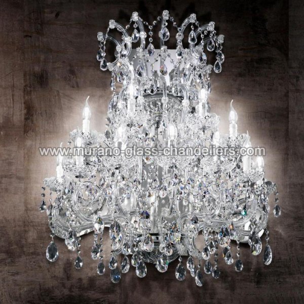 MURANO GLASS CHANDELIERSۥꥢͥ󥬥饹饤11CANALETTOסW840D440H940mm