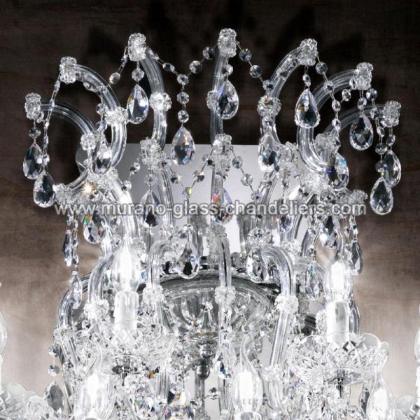 MURANO GLASS CHANDELIERSۥꥢͥ󥬥饹饤11CANALETTOסW840D440H940mm