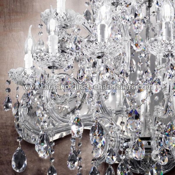 MURANO GLASS CHANDELIERSۥꥢͥ󥬥饹饤11CANALETTOסW840D440H940mm