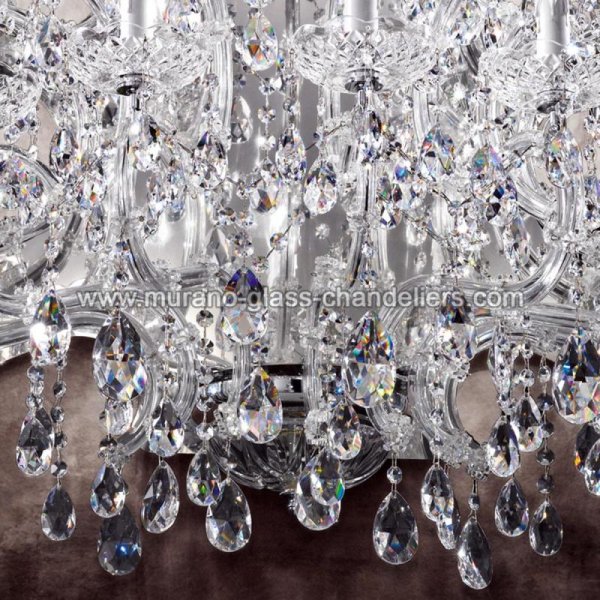 MURANO GLASS CHANDELIERSۥꥢͥ󥬥饹饤11CANALETTOסW840D440H940mm