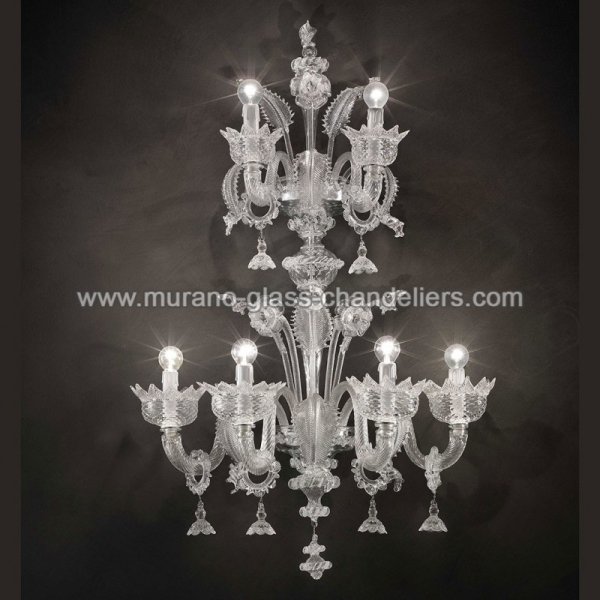 MURANO GLASS CHANDELIERSۥꥢͥ󥬥饹饤6CASANOVAסW650D350H1000mm