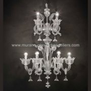 【MURANO GLASS CHANDELIERS】イタリア・ヴェネチアンガラスウォールライト6灯「CASANOVA」（W650×D350×H1000mm）