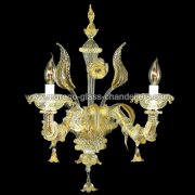 【MURANO GLASS CHANDELIERS】イタリア・ヴェネチアンガラスウォールライト2灯「CINZIA」（W250×D250×H360mm）<img class='new_mark_img2' src='https://img.shop-pro.jp/img/new/icons1.gif' style='border:none;display:inline;margin:0px;padding:0px;width:auto;' />