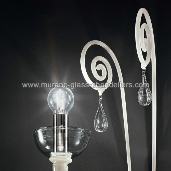 MURANO GLASS CHANDELIERSۥꥢͥ󥬥饹饤3DUNCANסW400D260H560mm