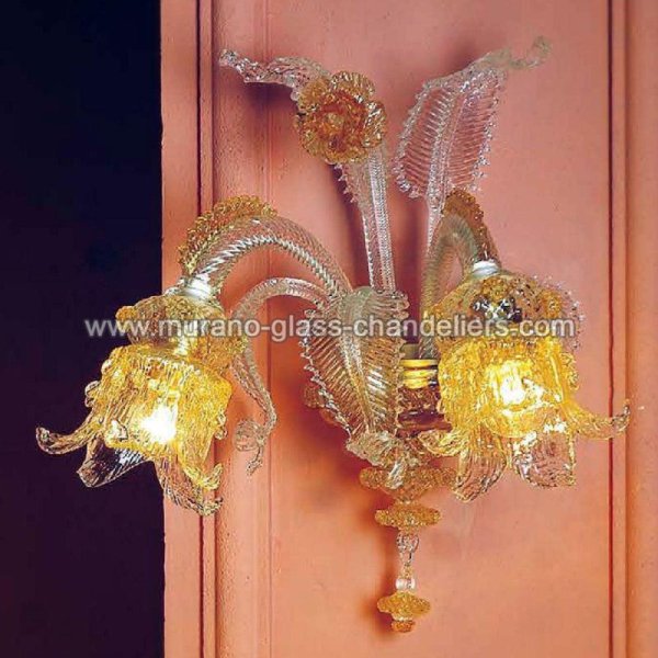 MURANO GLASS CHANDELIERSۥꥢͥ󥬥饹饤2ELLESSEסW250D250H400mm