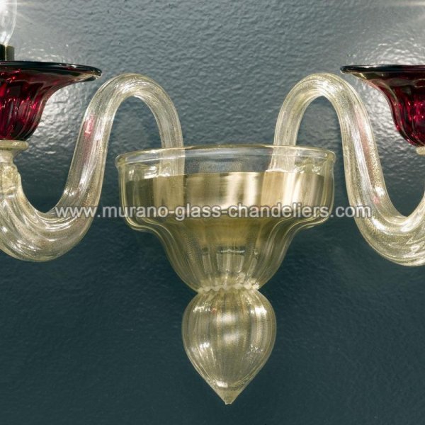 MURANO GLASS CHANDELIERSۥꥢͥ󥬥饹饤2ERMESסW300D270H210mm