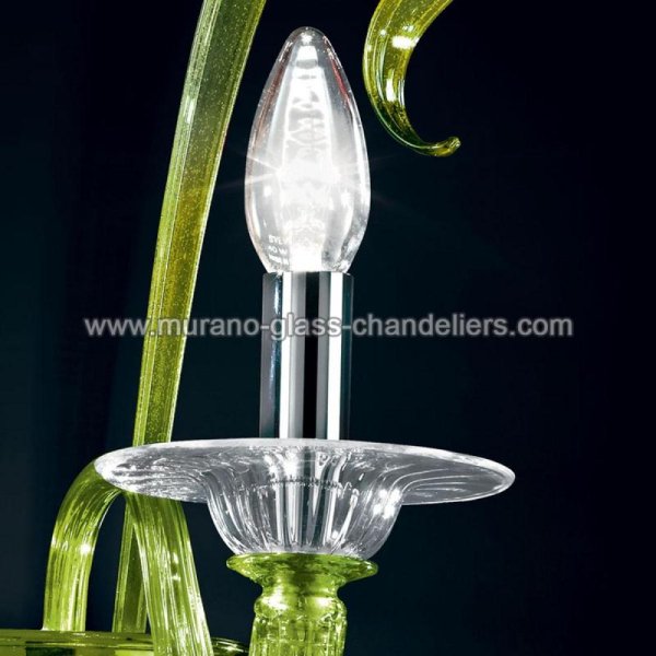 MURANO GLASS CHANDELIERSۥꥢͥ󥬥饹饤1ETEREסW300D290H400mm