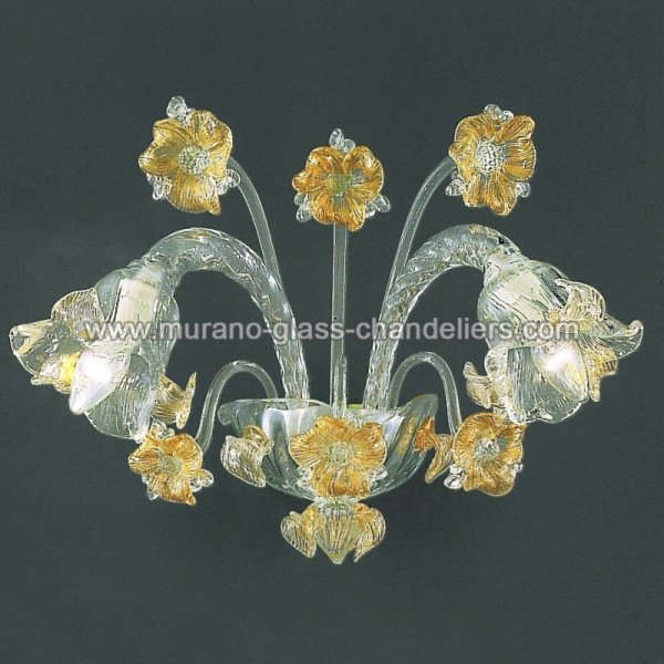 MURANO GLASS CHANDELIERSۥꥢͥ󥬥饹饤2FLORAסW450H450mm