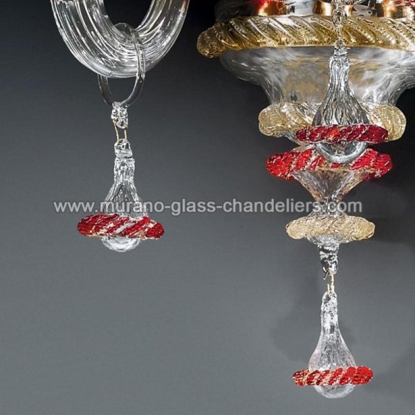 MURANO GLASS CHANDELIERSۥꥢͥ󥬥饹饤2FLORENZAסW300D260H450mm