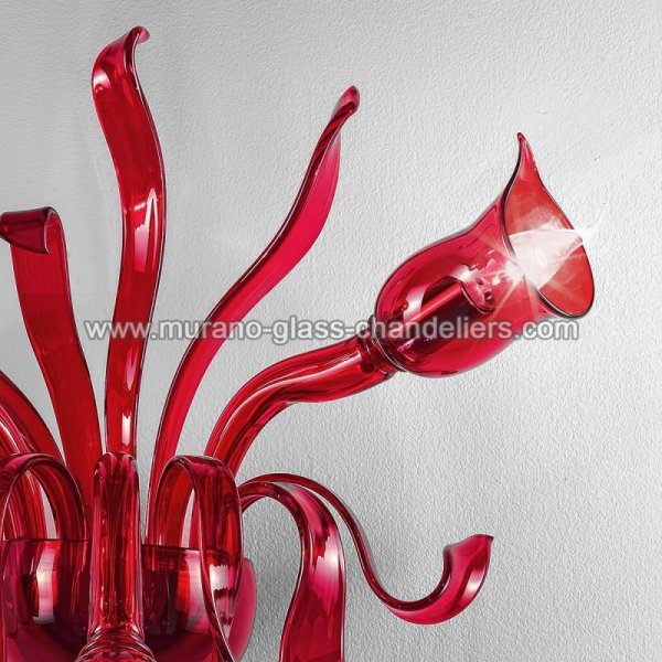 MURANO GLASS CHANDELIERSۥꥢͥ󥬥饹饤3GIGLIOLAסW560D360H480mm