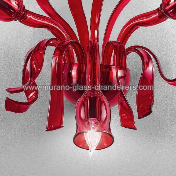 MURANO GLASS CHANDELIERSۥꥢͥ󥬥饹饤3GIGLIOLAסW560D360H480mm