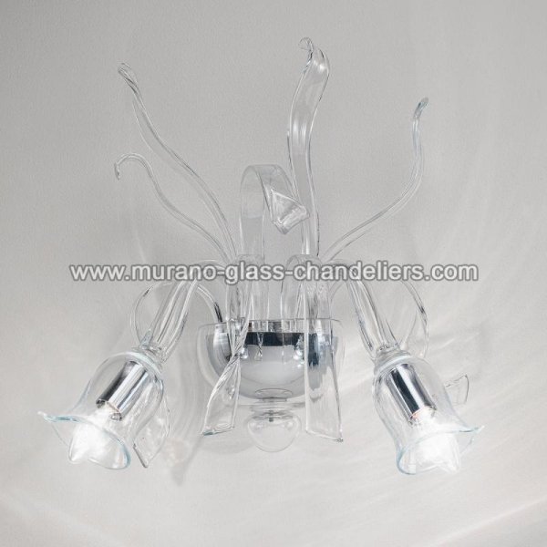 MURANO GLASS CHANDELIERSۥꥢͥ󥬥饹饤2GIGLIOLAסW510D310H430mm