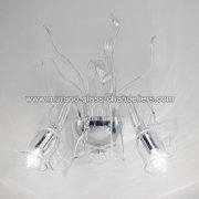 【MURANO GLASS CHANDELIERS】イタリア・ヴェネチアンガラスウォールライト2灯「GIGLIOLA」（W510×D310×H430mm）<img class='new_mark_img2' src='https://img.shop-pro.jp/img/new/icons1.gif' style='border:none;display:inline;margin:0px;padding:0px;width:auto;' />