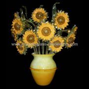 【MURANO GLASS CHANDELIERS】イタリア・ヴェネチアンガラスウォールライト12灯「GIRASOLI」（W420×H500mm）<img class='new_mark_img2' src='https://img.shop-pro.jp/img/new/icons1.gif' style='border:none;display:inline;margin:0px;padding:0px;width:auto;' />