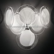 【MURANO GLASS CHANDELIERS】イタリア・ヴェネチアンガラスウォールライト2灯「GLOBO」（W300×H300mm）<img class='new_mark_img2' src='https://img.shop-pro.jp/img/new/icons1.gif' style='border:none;display:inline;margin:0px;padding:0px;width:auto;' />