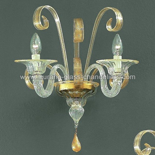 MURANO GLASS CHANDELIERSۥꥢͥ󥬥饹饤2GOLDONIסW450H450mm