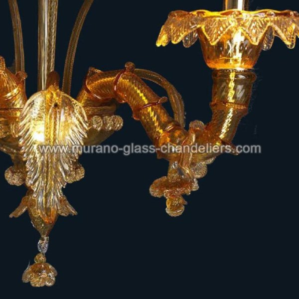 MURANO GLASS CHANDELIERSۥꥢͥ󥬥饹饤2HONEYסW250H360mm