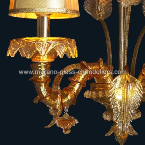 MURANO GLASS CHANDELIERSۥꥢͥ󥬥饹饤2HONEYסW250H360mm