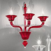 【MURANO GLASS CHANDELIERS】イタリア・ヴェネチアンガラスウォールライト3灯「IVETTA」（W490×D350×H550mm）<img class='new_mark_img2' src='https://img.shop-pro.jp/img/new/icons1.gif' style='border:none;display:inline;margin:0px;padding:0px;width:auto;' />