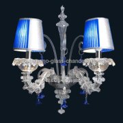 【MURANO GLASS CHANDELIERS】イタリア・ヴェネチアンガラスウォールライト2灯「JULIEN」（W250×H360mm）<img class='new_mark_img2' src='https://img.shop-pro.jp/img/new/icons1.gif' style='border:none;display:inline;margin:0px;padding:0px;width:auto;' />